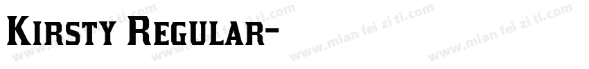 Kirsty Regular字体转换
